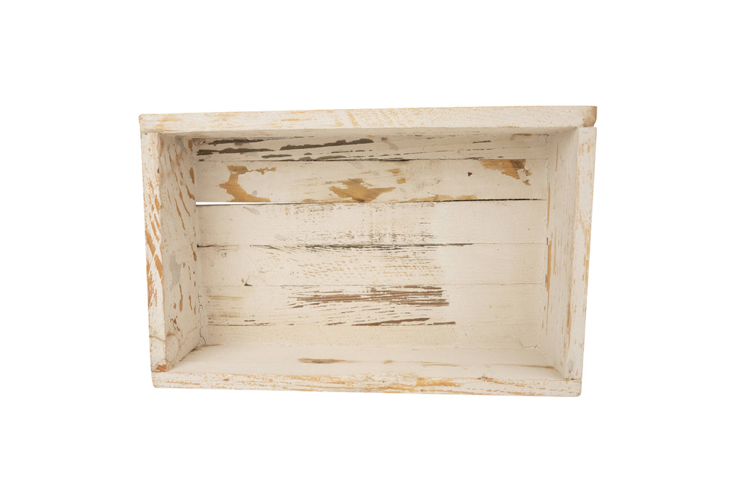 Temple Garden Planter Set of 2-Farmhouse Trays- White