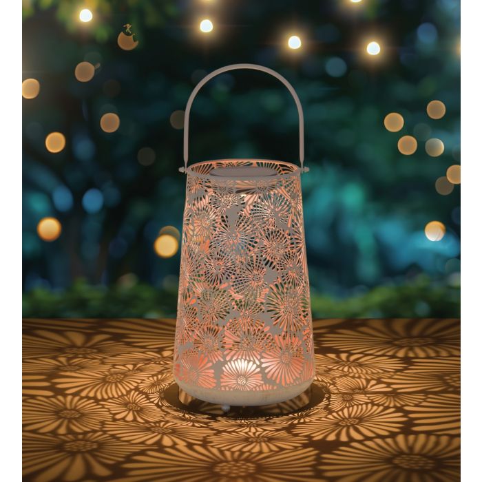 Pastel Shadow Solar Lantern - Pink