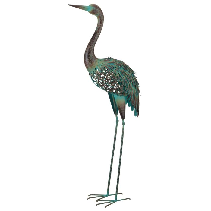 Patina Solar Crane Decor