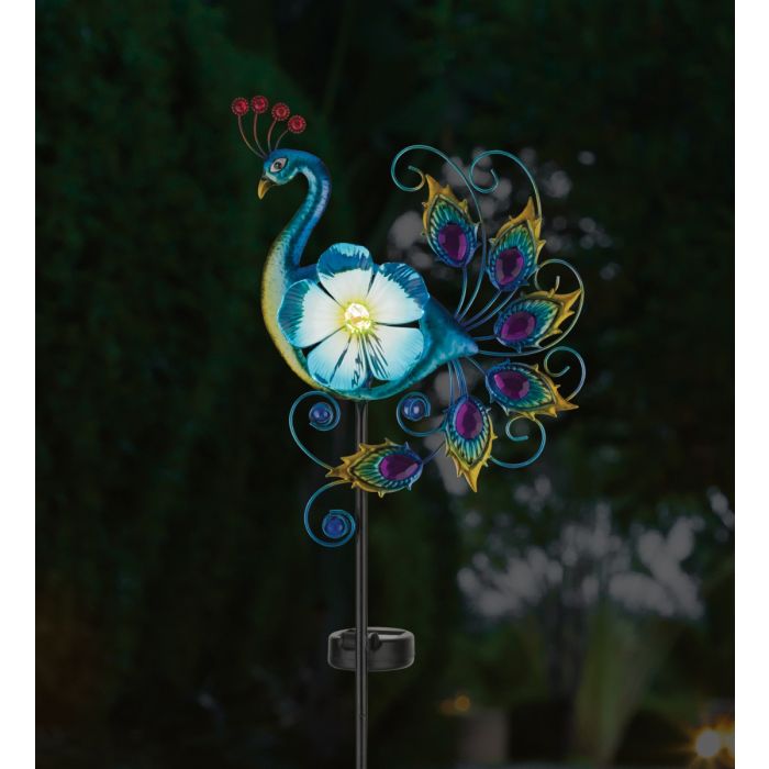 Peacock Solar Stake