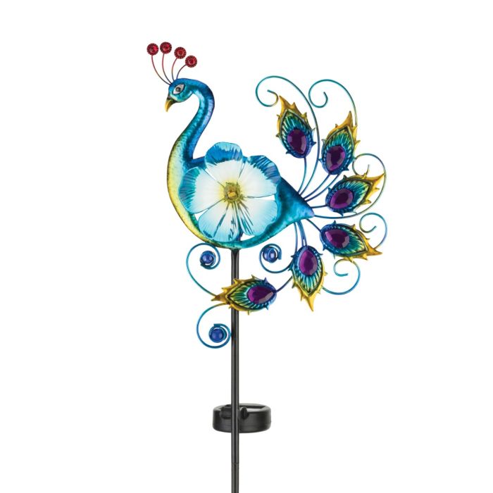 Peacock Solar Stake