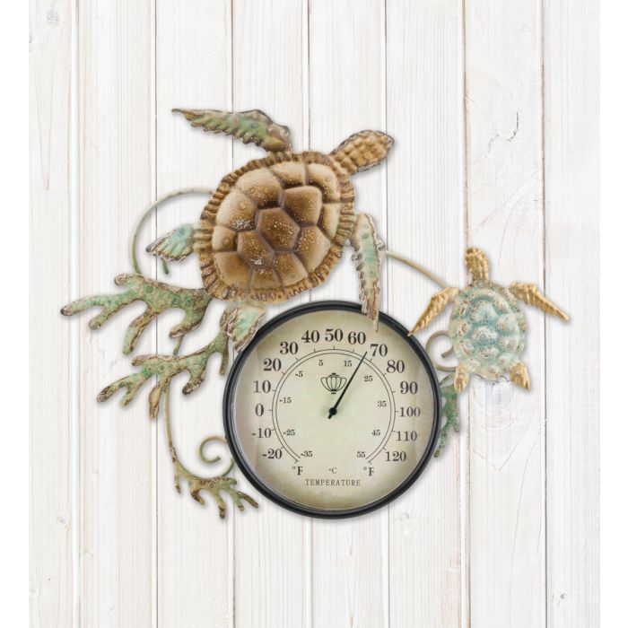 Sea Turtle Thermometer Wall Decor