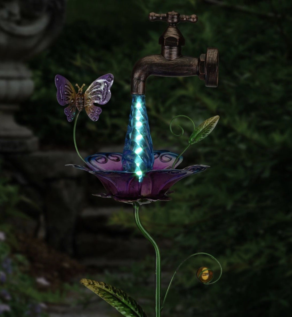 Waterdrop Solar Stake - Butterfly
