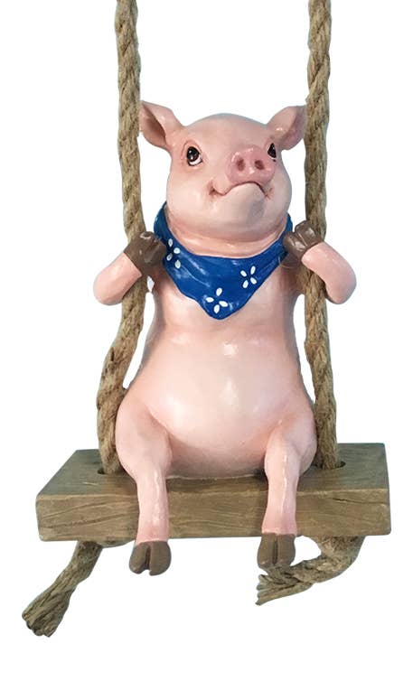 Pig w/ bandana Garden Swinger