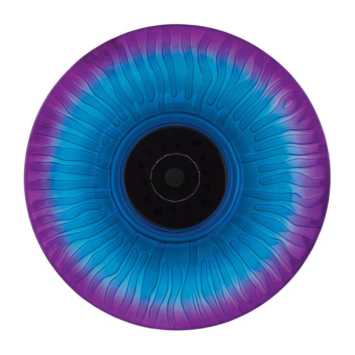 18" Solar Fountain/Birdbath with stand- Blue/Purple