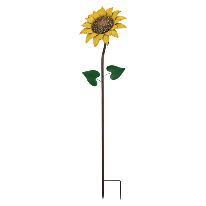 46" Vintage Flower Stake - Sunflower